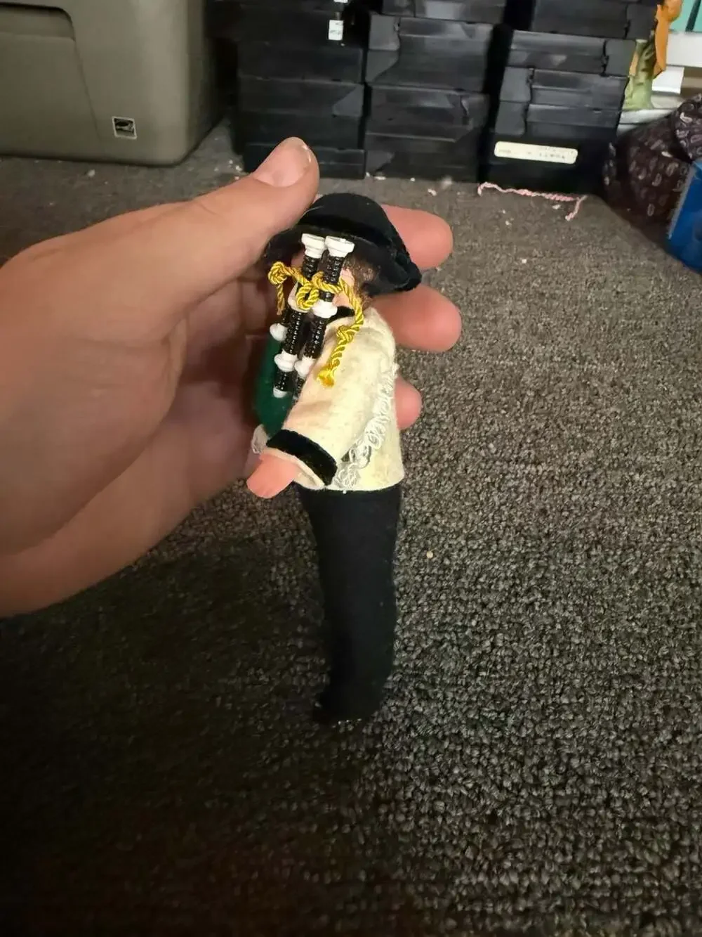 Vintage Mid-Century Austrian Salzburg Souvenir Boy Doll with Bagpipes